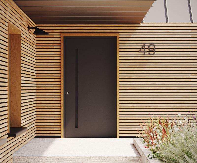 Portoncino di ingresso in alluminio - Foto OknoPlast