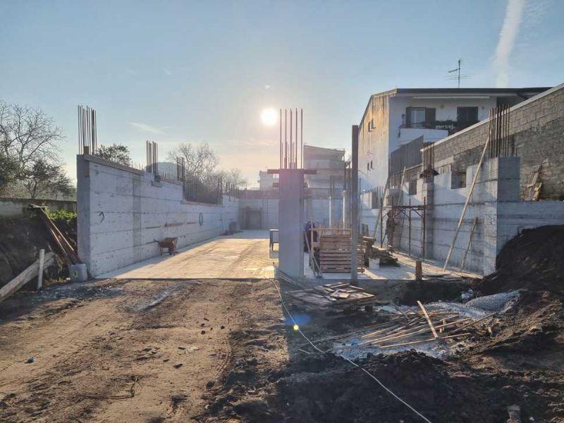 Fase di un cantiere edile 