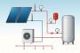 impianto domestico ibrido con pannelli fotovoltaici e pompa di calore.