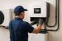 Tecnico a lavoro su un impianto 
