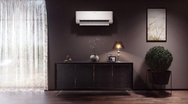 Condizionatore nero in zona living - Foto ViessMann