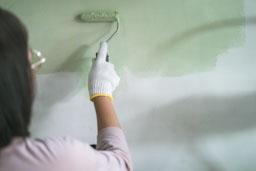 Pittura antismog applicata col rullo