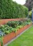 Bordo Per Aiuole In Acciaio Corten 5,25m - Altezza 12,5cm, Delimitazione Giardino Con Ruggine Protettiva (Guanti Inclusi)