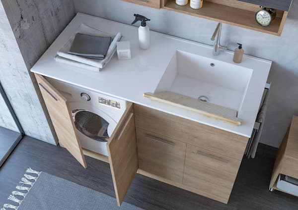 Soluzione per lavatrice integrata nell'arredo