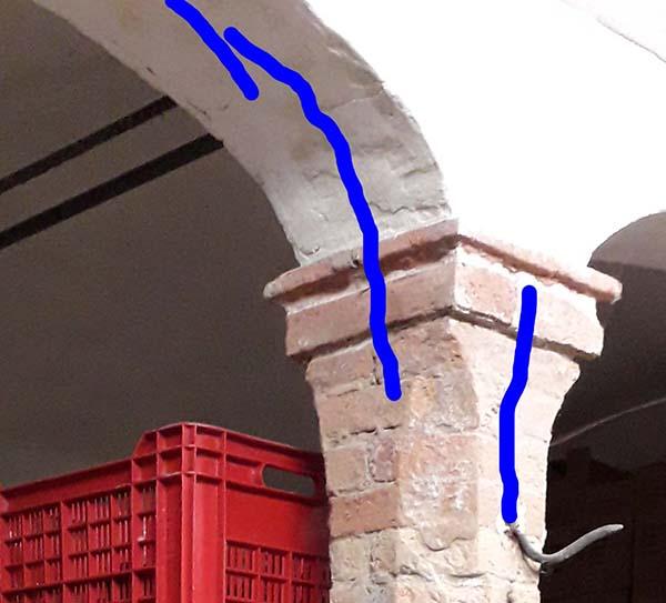 Probabili lesioni a schiacciamento