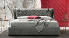 Img Letto con testata imbottita: modello, materiali e stile