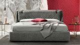 Letto con testata imbottita: modello, materiali e stile
