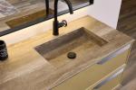 Top in pietra con lavabo integrato - foto diotti.com