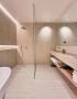 Pavimentazione secondo bagno - gres tipo travertino Lastra Ceramica