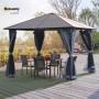 Gazebo richiudibile 3x3m con zanzariera