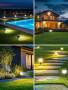 Soluzioni con luci solari a picchetto per giardino 