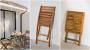Set compatto con elementi pieghevoli in legno