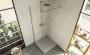 Doccia walk-in in vetro temperato, modello Linje - Fonte foto: Exagonshop