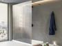 Parete doccia walk-in in cristallo scanalato, modello Genio - Fonte foto: Exagonshop
