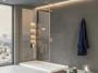 Parete doccia walk-in fissa, modello Genio - Fonte foto: Exagonshop