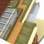 Schema struttura isolamento tetto a falde - foto Rockwool