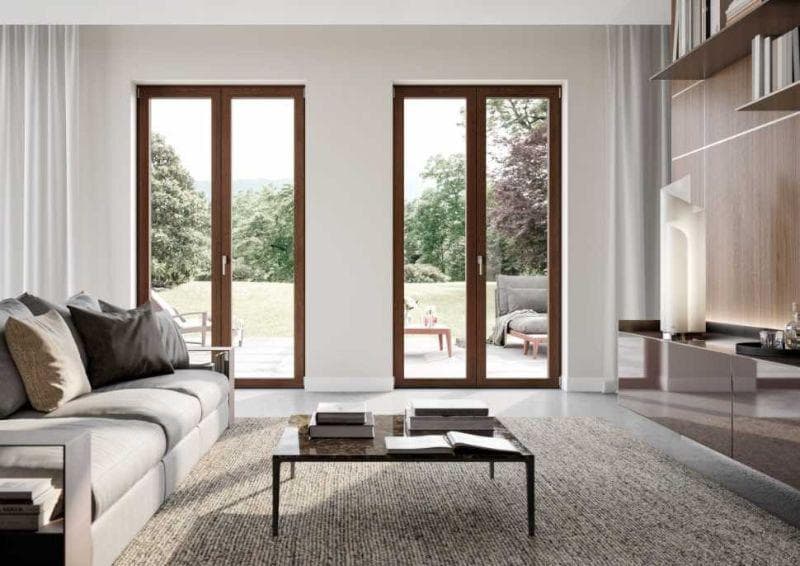 Titano noce Oknoplast alluminio