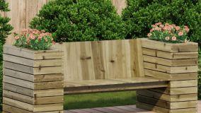 Fioriere con panca integrata