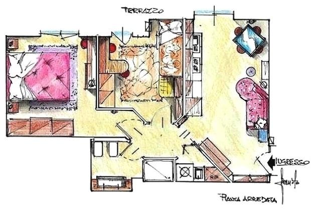 Arredo casa nuova conservando alcuni mobili - Progetto di Antonio Previato