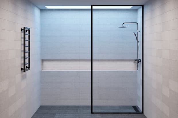 bagno bianco e nero