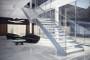 Scala a giorno in acciaio e vetro by Executive Stairs