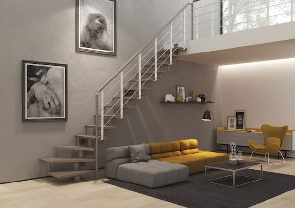 Scala a giorno in stile minimal - foto RINTAL