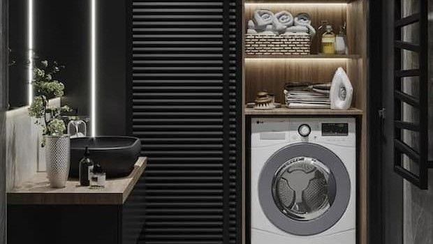 Lavanderia nascosta in bagno: idee salvaspazio pratiche e di design