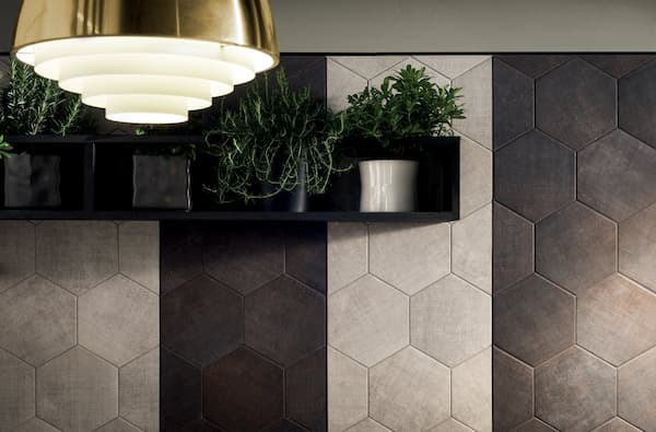 Piastrelle esagonali piccole per il rivestimento della parete