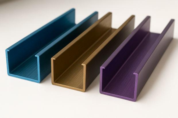 Profili ad U in titanio colorato