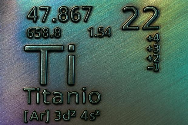 Titanio sulla tavola periodica degli elementi