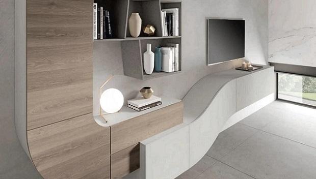  Soggiorno stretto - parete attrezzata Velvet 151