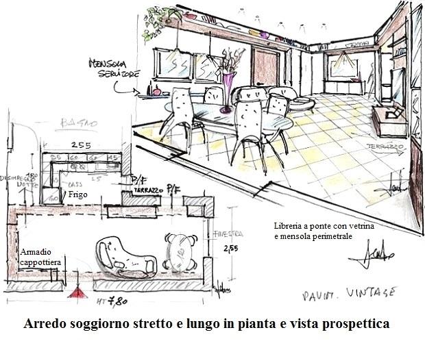 Soggiorno stretto e lungo