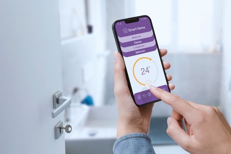 App del climatizzatore sullo smartphone