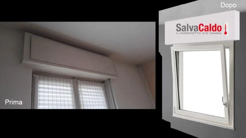 Prima e dopo installazione cassonetto salvacaldo