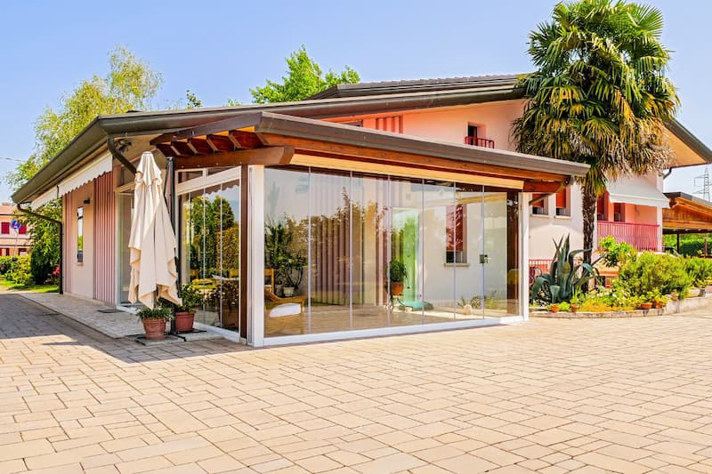 Vetrata panoramica quale elemento estetico di design