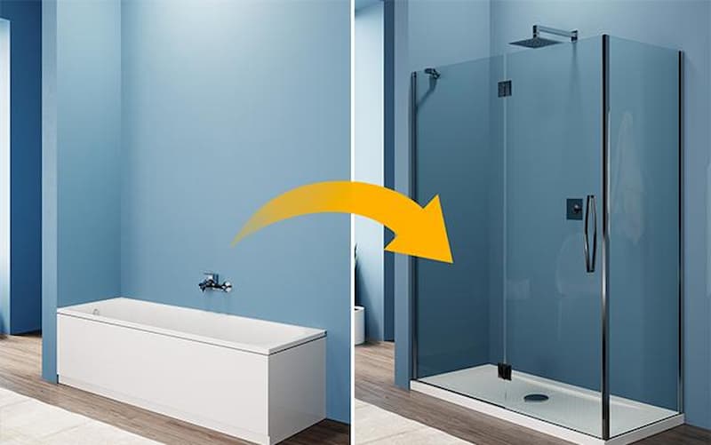 Sostituzione vasca da bagno con il box doccia