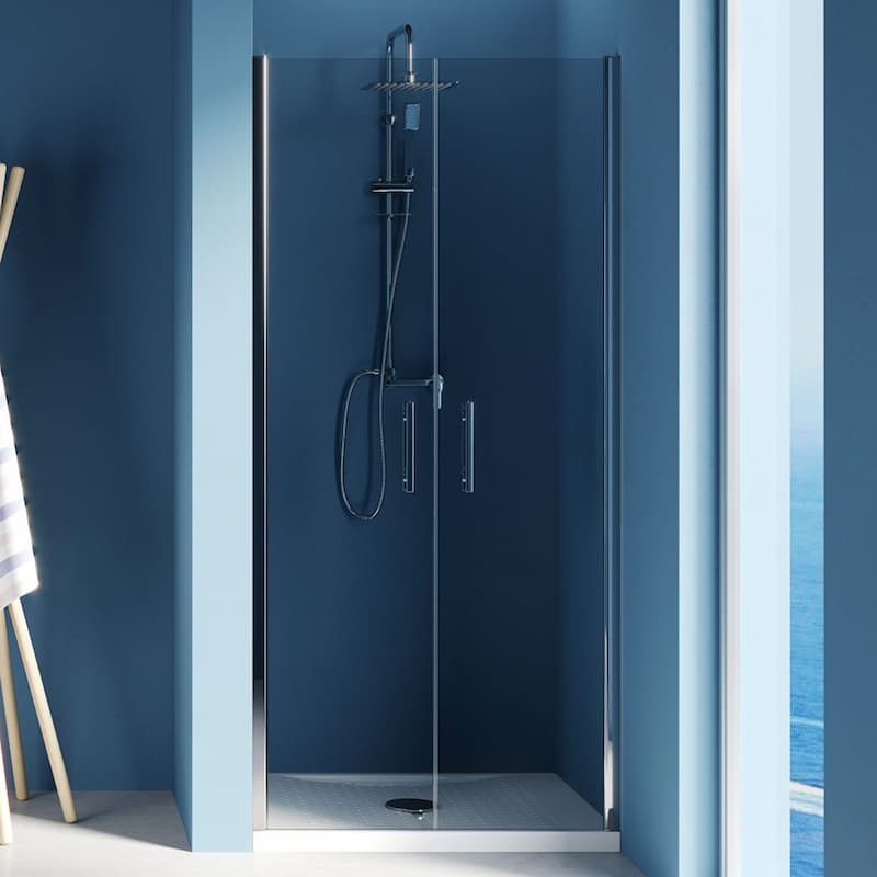 Doccia compatta collocata in una nicchia