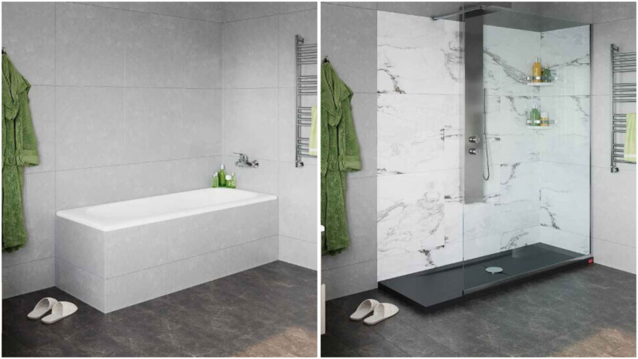 Sostituire la vecchia vasca con un box doccia compatto ed efficiente