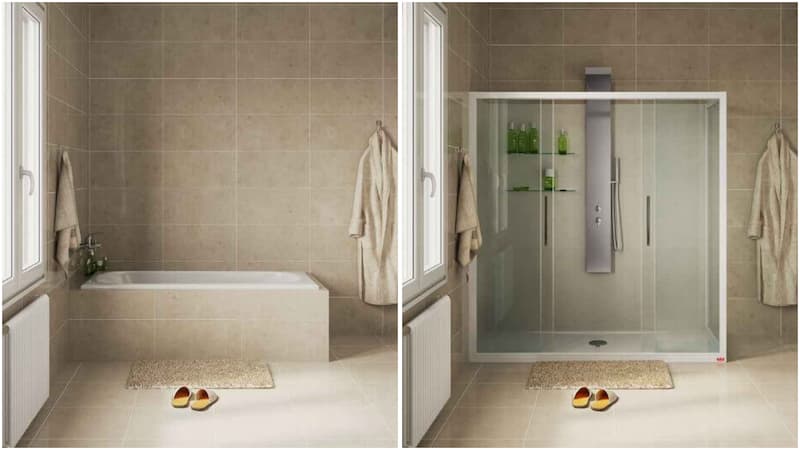 Trasformare la vecchia vasca in un confortevole box doccia