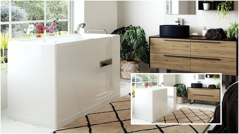 Vasca da bagno con sportello