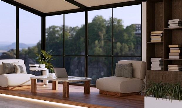 Veranda zona lettura e libreria - iStock