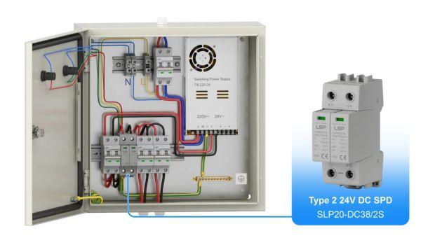 Quadro elettrico con alimentatore SELV e moduli di controllo
