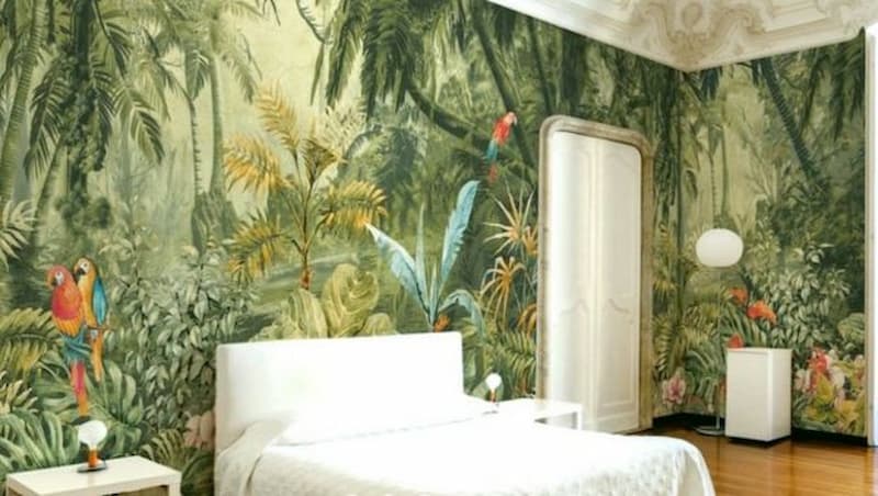 Carta da parati motivo tropicale