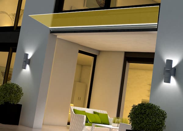 Vetro dicroico per pensiline e parapetti - foto Vitrealspecchi spa