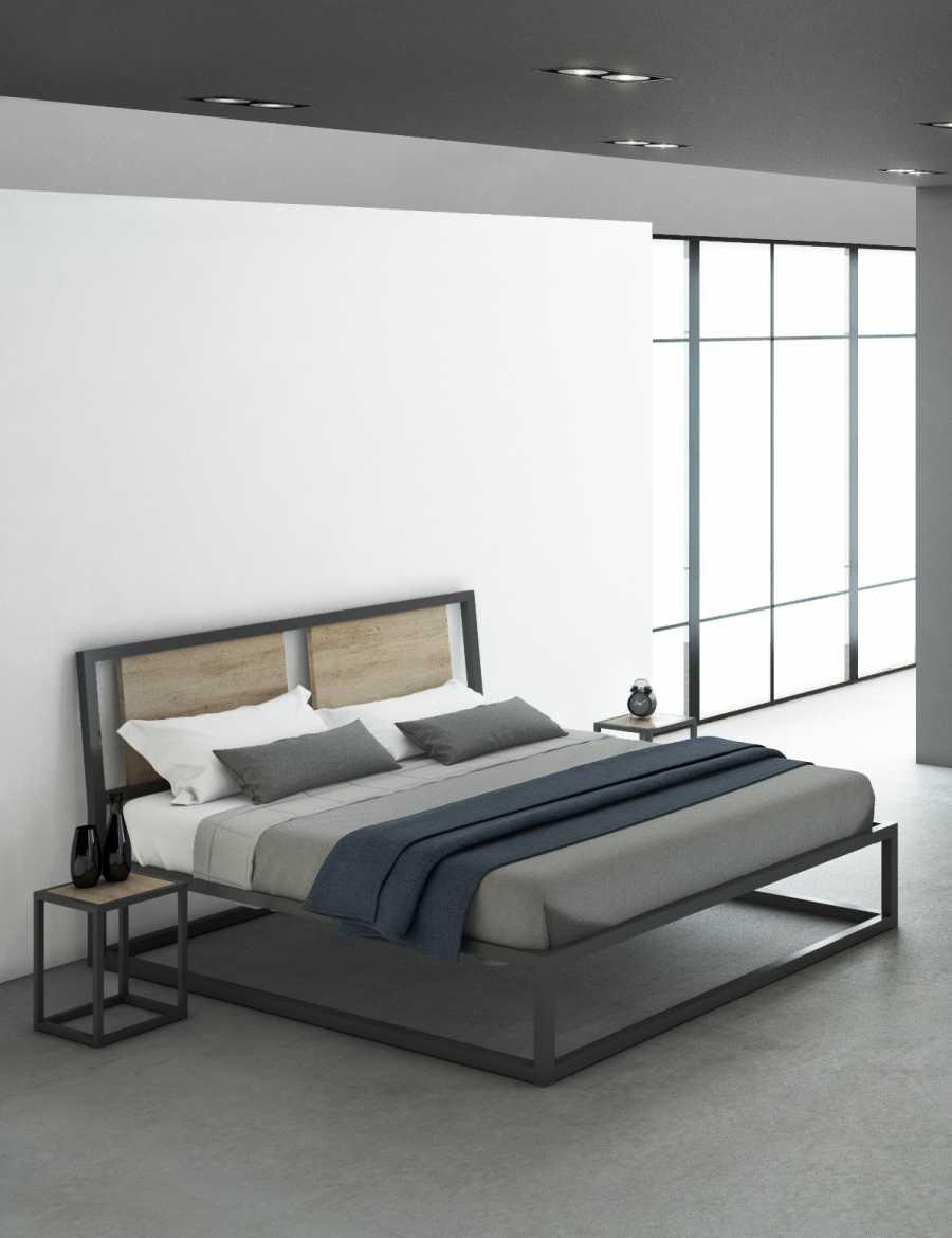 Letto in ferro battuto nero