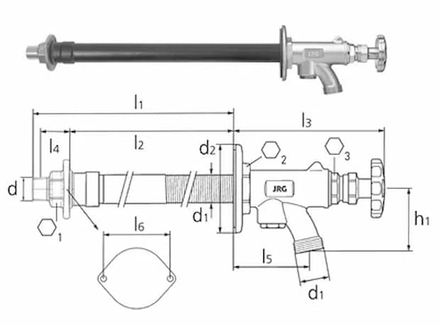 Installazione di un rubinetto da giardino antigelo