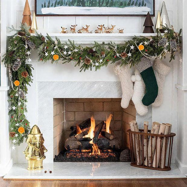 Decorazione del camino, un classico natalizio 