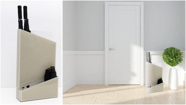 Portaombrelli con due vani