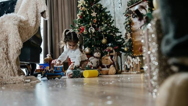 Zona bambini realizzata in soggiorno