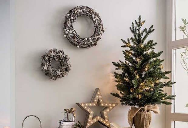 Addobbi minimalisti per l'ingresso - foto Pinterest